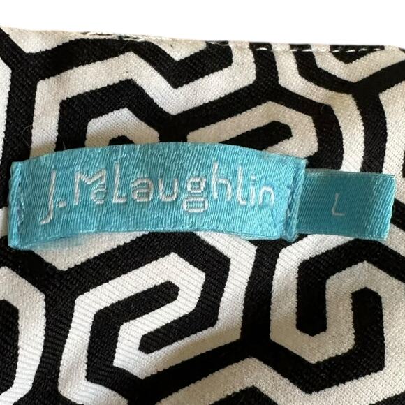 J MCLAUGHLIN Catalina Sheath Geometric Floral Patterned Midi Dress Women's Large - Picture 6 of 6